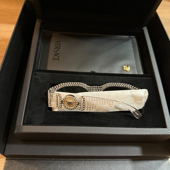 VERSACE CRYSTAL MEDUSA BIGGIE SUNGLASSES